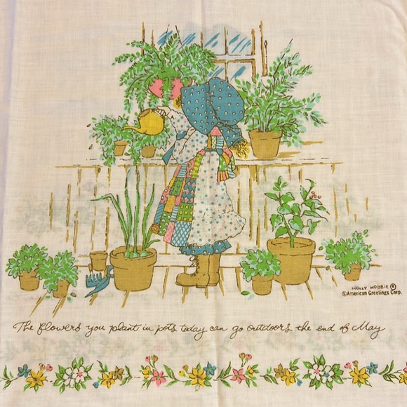 2 Vintage 1970s Holly Hobbie Muslin Pillowcases by American Greetings Corp - Picture 2 of 12